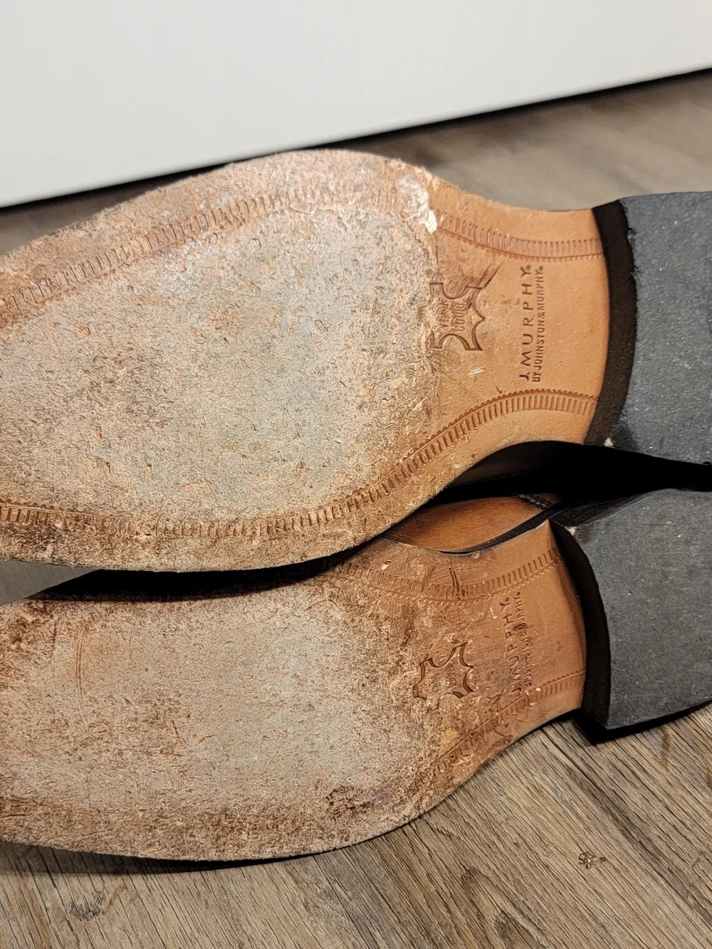 Johnston & Murphy Brown Leather Cap-Toe Derby Oxfords